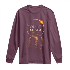 Total Solar Eclipse At Sea 2026 Long Sleeve Shirt Totality Eclipse Cruise