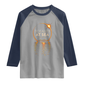 Total Solar Eclipse At Sea 2026 Raglan Shirt Totality Eclipse Cruise