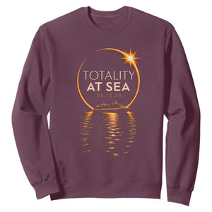 Total Solar Eclipse At Sea 2026 Sweatshirt Totality Eclipse Cruise