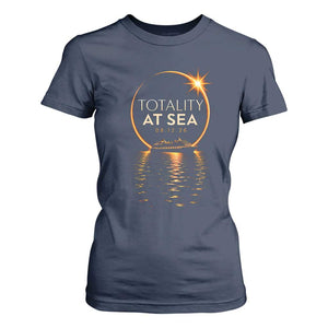 Total Solar Eclipse At Sea 2026 T Shirt For Women Totality Eclipse Cruise