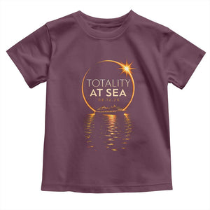 Total Solar Eclipse At Sea 2026 Toddler T Shirt Totality Eclipse Cruise