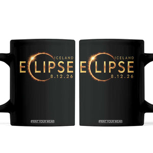 Iceland Eclipse 2026 Coffee Mug August 12 26 Solar Eclipse Totality