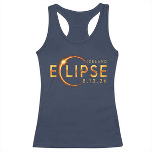 Iceland Eclipse 2026 Racerback Tank Top August 12 26 Solar Eclipse Totality