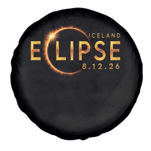 Iceland Eclipse 2026 Spare Tire Cover August 12 26 Solar Eclipse Totality