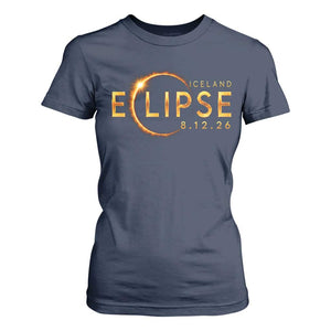 Iceland Eclipse 2026 T Shirt For Women August 12 26 Solar Eclipse Totality