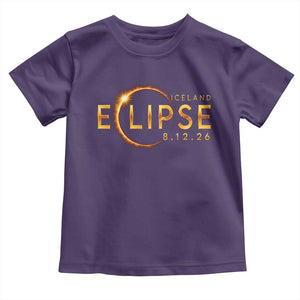 Iceland Eclipse 2026 Toddler T Shirt August 12 26 Solar Eclipse Totality