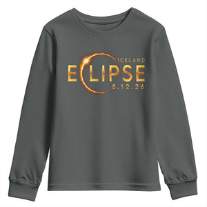 Iceland Eclipse 2026 Youth Sweatshirt August 12 26 Solar Eclipse Totality