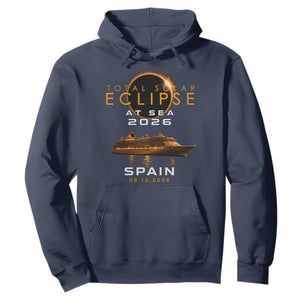 Spain Total Solar Eclipse 2026 At Sea Cruise Hoodie