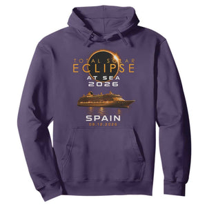 Spain Total Solar Eclipse 2026 At Sea Cruise Hoodie