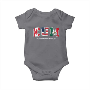 CUM Canada USA Mexico Patriotic Soccer Fans Baby Onesie