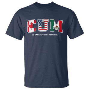 CUM Canada USA Mexico Patriotic Soccer Fans T Shirt