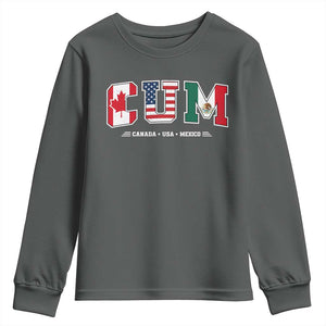 CUM Canada USA Mexico Patriotic Soccer Fans Youth Sweatshirt