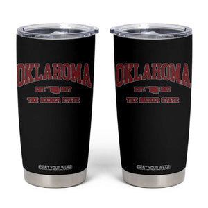 Oklahoma Sports Throwback Design Jersey Style Tumbler Cup