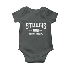 Sturgis South Dakota Est 1888 Baby Onesie Vintage SD State Map Pride