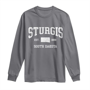 Sturgis South Dakota Est 1888 Long Sleeve Shirt Vintage SD State Map Pride