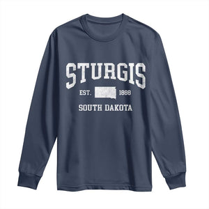 Sturgis South Dakota Est 1888 Long Sleeve Shirt Vintage SD State Map Pride