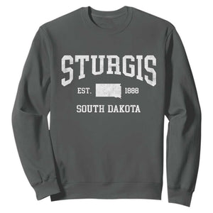 Sturgis South Dakota Est 1888 Sweatshirt Vintage SD State Map Pride