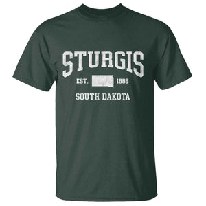 Sturgis South Dakota Est 1888 T Shirt Vintage SD State Map Pride