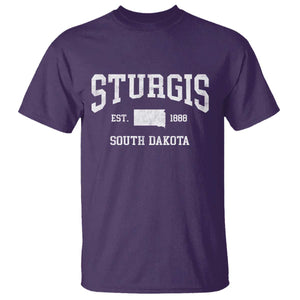 Sturgis South Dakota Est 1888 T Shirt Vintage SD State Map Pride