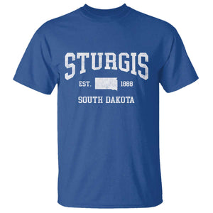 Sturgis South Dakota Est 1888 T Shirt Vintage SD State Map Pride