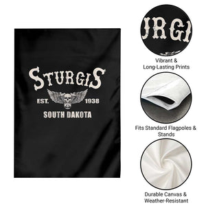 Sturgis South Dakota Est 1938 Motorcycle Biker Skull Garden Flag