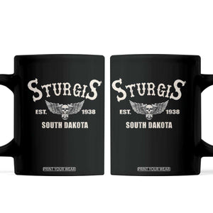 Sturgis South Dakota Est 1938 Motorcycle Biker Skull Coffee Mug