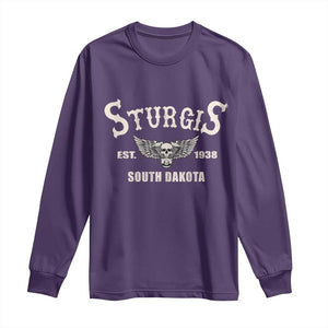 Sturgis South Dakota Est 1938 Motorcycle Biker Skull Long Sleeve Shirt