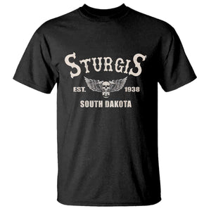Sturgis South Dakota Est 1938 Motorcycle Biker Skull T Shirt