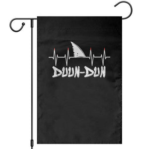 Funny Shark Heartbeat EKG Dunn Ocean Wildlife Garden Flag TS11 Black Print Your Wear