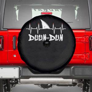 Funny Shark Heartbeat EKG Dunn Ocean Wildlife Spare Tire Cover TS11 Black Print Your Wear