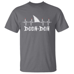 Funny Shark Heartbeat EKG Dunn Ocean Wildlife T Shirt TS11 Charcoal Print Your Wear