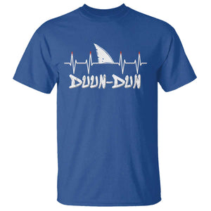 Funny Shark Heartbeat EKG Dunn Ocean Wildlife T Shirt TS11 Royal Blue Print Your Wear