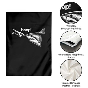 Boop Shark Meme Garden Flag Funny Nose Touch Shark Lovers Ocean Life TS11 Print Your Wear