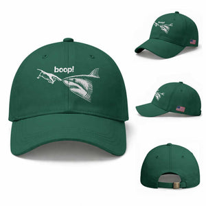 Boop Shark Meme Baseball Cap Funny Nose Touch Shark Lovers Ocean Life TS11 Baseball Cap Universal Fit Irish Green Print Your Wear