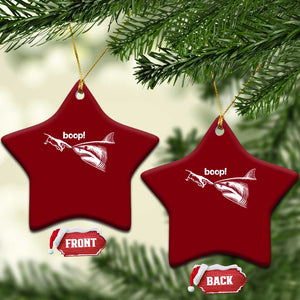 Boop Shark Meme Ceramic Ornament Funny Nose Touch Shark Lovers Ocean Life TS11 Print Your Wear
