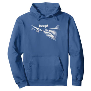 Boop Shark Meme Hoodie Funny Nose Touch Shark Lovers Ocean Life TS11 Royal Blue Print Your Wear