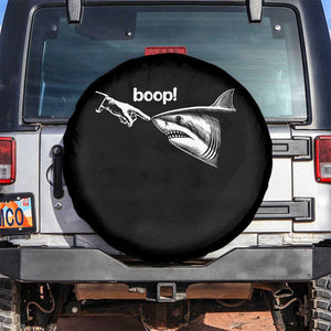 Boop Shark Meme Spare Tire Cover Funny Nose Touch Shark Lovers Ocean Life TS11 No hole Black Print Your Wear
