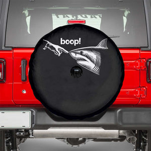 Boop Shark Meme Spare Tire Cover Funny Nose Touch Shark Lovers Ocean Life TS11 Black Print Your Wear