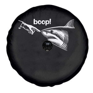 Boop Shark Meme Spare Tire Cover Funny Nose Touch Shark Lovers Ocean Life TS11 Print Your Wear