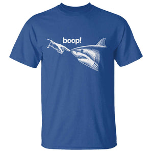 Boop Shark Meme T Shirt Funny Nose Touch Shark Lovers Ocean Life TS11 Royal Blue Print Your Wear