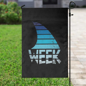 Funny Shark Fin Week Retro Ocean Wildlife Vintage Garden Flag TS11 Print Your Wear