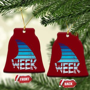 Funny Shark Fin Week Retro Ocean Wildlife Vintage Ceramic Ornament TS11 Print Your Wear
