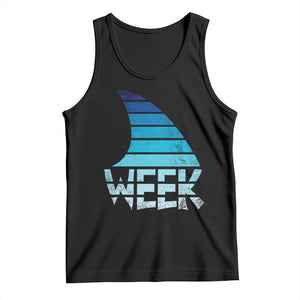 Funny Shark Fin Week Retro Ocean Wildlife Vintage Tank Top TS11 Black Print Your Wear