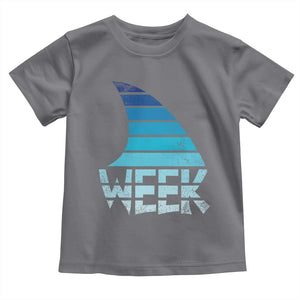 Funny Shark Fin Week Retro Ocean Wildlife Vintage Toddler T Shirt TS11 Charcoal Print Your Wear