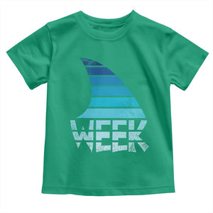 Funny Shark Fin Week Retro Ocean Wildlife Vintage Toddler T Shirt TS11 Irish Green Print Your Wear