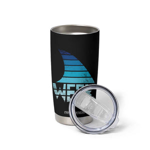 Funny Shark Fin Week Retro Ocean Wildlife Vintage Tumbler Cup TS11 Print Your Wear