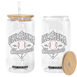Oklahoma Champions 2026 Glass Can Baseball Diamond Pennant Flag Graphic TS11 Print Your Wear