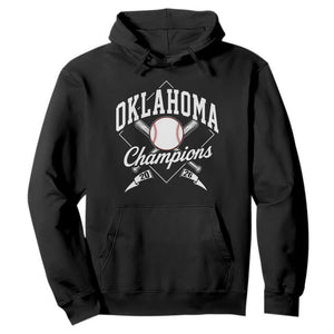 Oklahoma Champions 2026 Hoodie Baseball Pennant Flag Graphic TS11 Black Print Your Wear