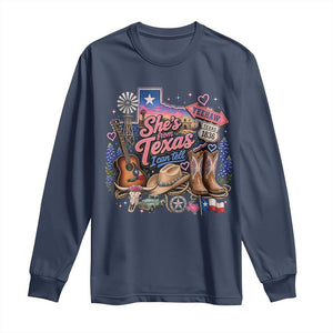 She Is From Texas I Can Tell Long Sleeve Shirt Texas Girl Pride