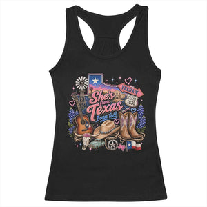 She Is From Texas I Can Tell Racerback Tank Top Texas Girl Pride